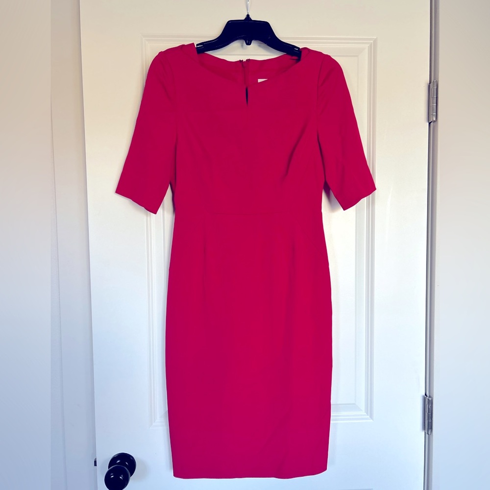 LK Bennet dress red pencil size 4